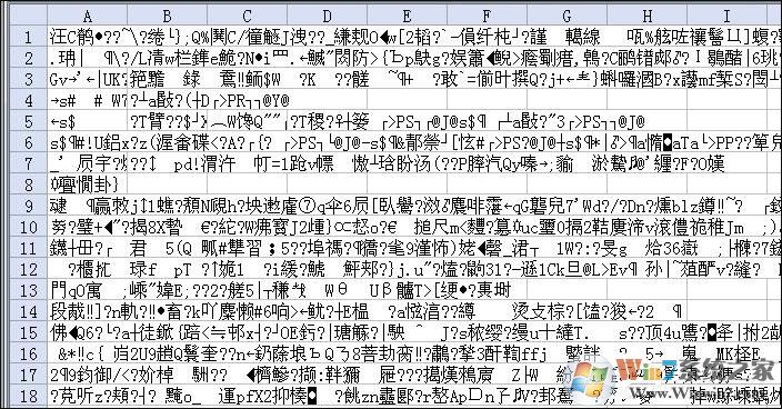 Win7系統(tǒng)下Excel表格亂碼如何修復(fù)？