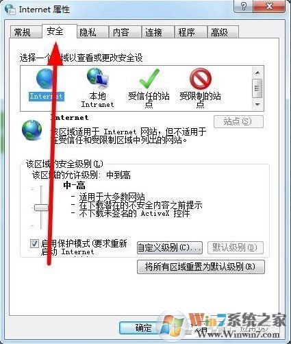 Win7如何設(shè)置可信任站點(diǎn)?