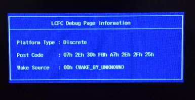 win10 筆記本開(kāi)機(jī)：LCFC Debug Page Information 該怎么辦？