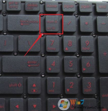 筆記本電腦的數字鍵盤不能用?win7系統電腦數字鍵盤失靈解決方法