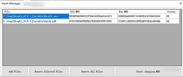 Hash Manager免費(fèi)下載_Hash Manager(批量修改哈希值MD5)v1.1綠色版