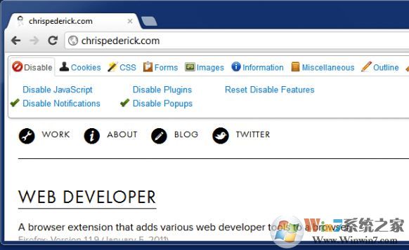 Web Developer(谷歌Web開發工具集)v0.4.6官方最新版