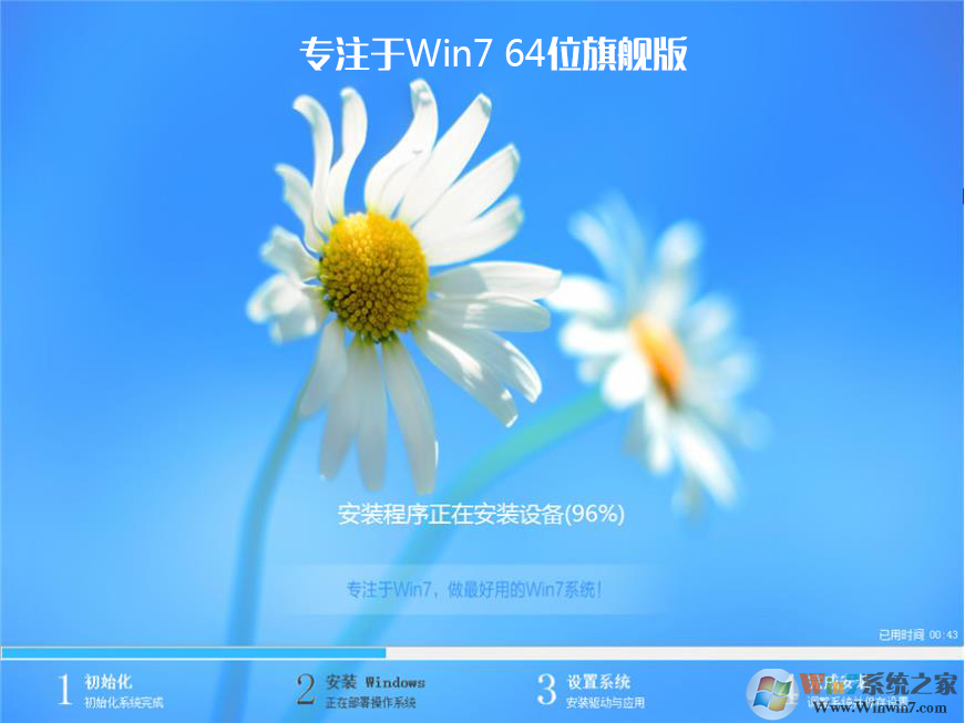 【專注于Win7系統下載】WIN7 64位旗艦版(高性能版帶USB3.0,NVMe驅動)v2023