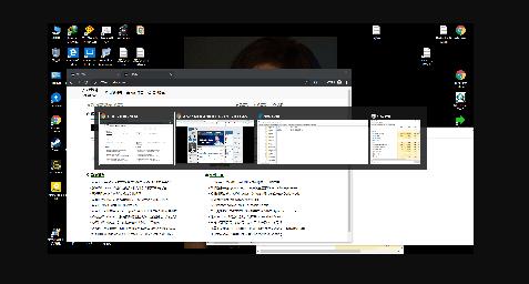 Win10設置使用Alt+Tab時自動隱藏已經打開的項目,只顯示桌面