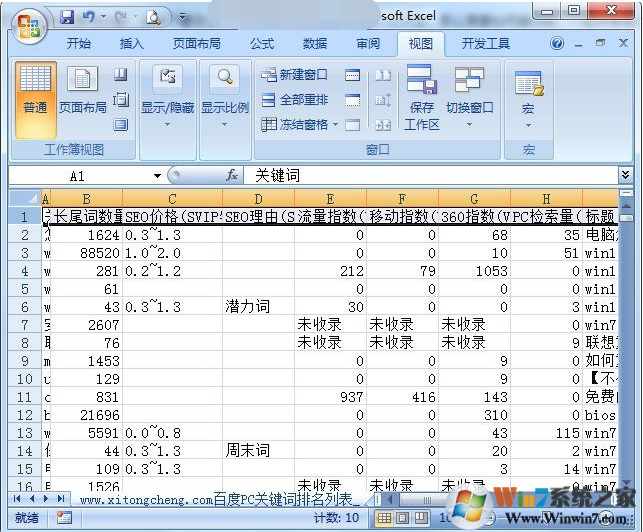 Excel怎么鎖定第一行下拉時始終固定在第一行？