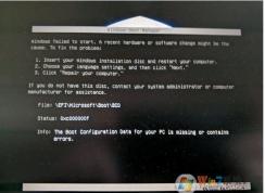 重裝Win7系統后EFI\microsoft\boot\bcd 0xc000000f解決方法