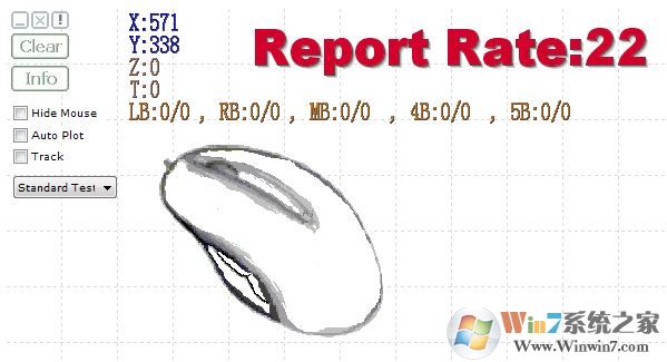 鼠標(biāo)測試軟件下載_Mouse Test(鼠標(biāo)速率測試)v1.1.1 綠色版