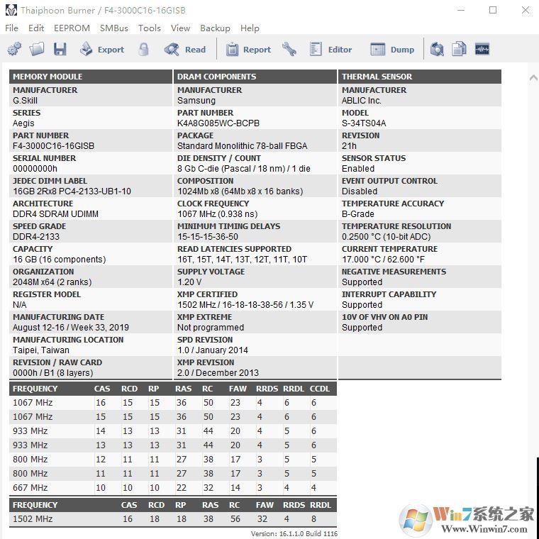 thaiphoon破解版_臺風(fēng)Thaiphoon Burner v16.1.1.0內(nèi)存顆粒檢測軟件