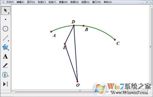 五個(gè)步驟教你幾何畫板繪制旋轉(zhuǎn)三角形