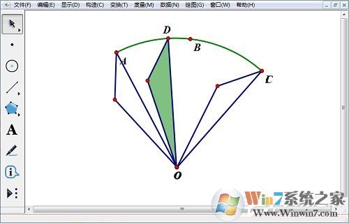 五個(gè)步驟教你幾何畫板繪制旋轉(zhuǎn)三角形