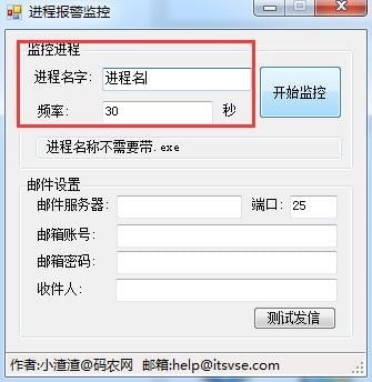 進程報警監控