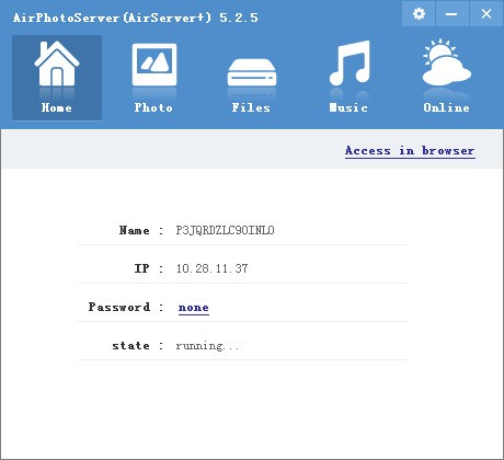 AirPhotoServer(圖片web服務器)