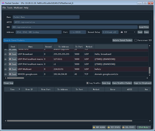 Packet Sender(UDP/TCP網絡測試工具)
