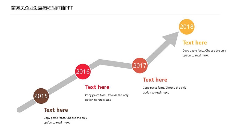 時間軸ppt模板
