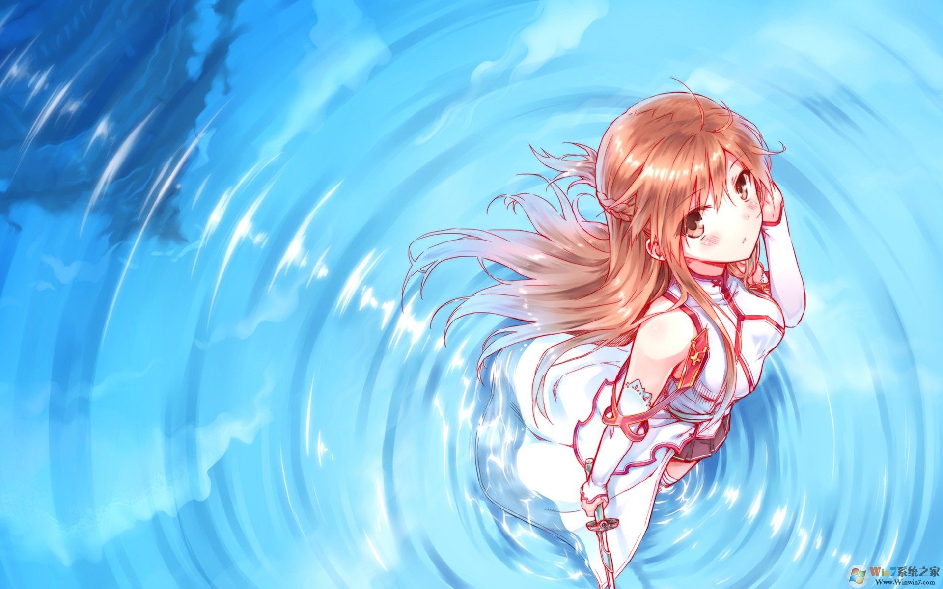 Wallpaper Engine亞斯娜飄雪1080P動態壁紙 高清版