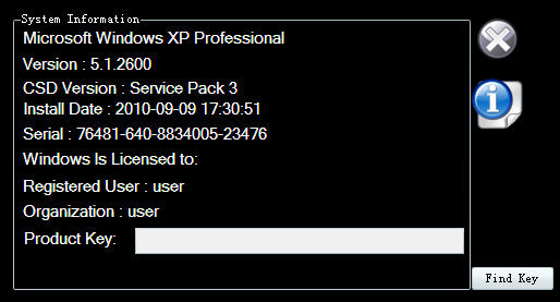 windows序列號(hào)查看器-Windows Key Finder 1.0 綠色版 windows密鑰查詢工具