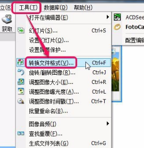 ACDSee5.0中文破解版怎么格式轉換