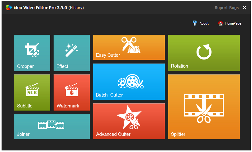 視頻編輯、剪輯工具箱(idoo Video Editor) V3.5.0 破解版