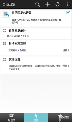 短信自動回復