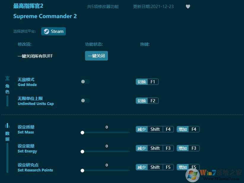 最高指揮官2五項修改器 v2022