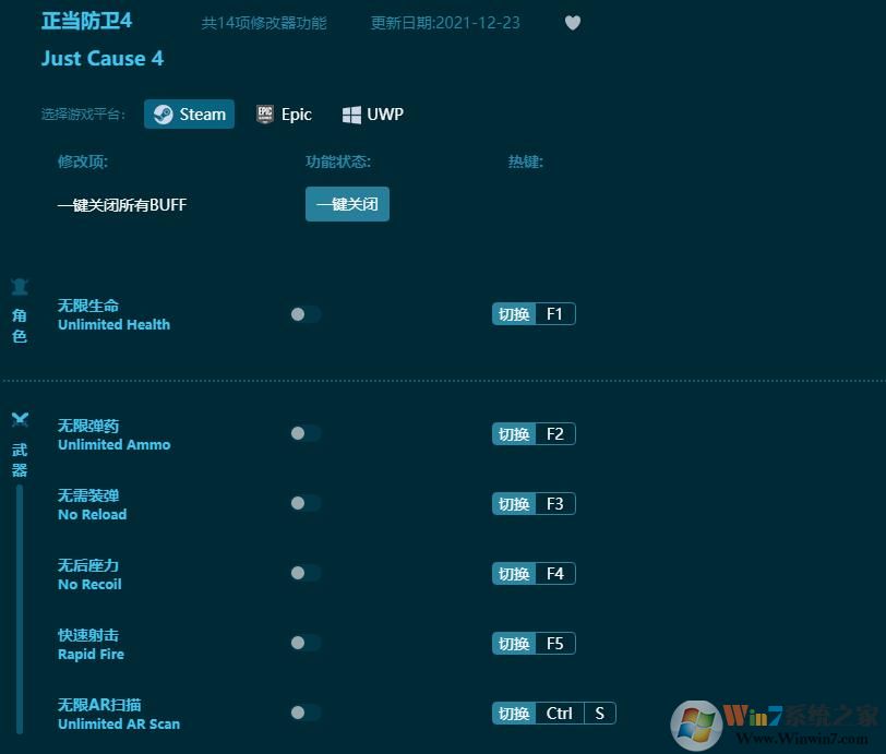 正當防衛4修改器(親測可用) 風靈月影版