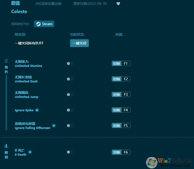 蔚藍Celeste六項修改器 2022.9最新版