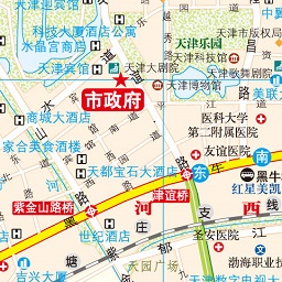 天津區域劃分圖(高清版可放大)