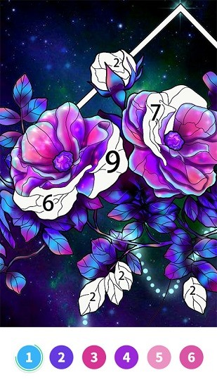 數字填色涂涂樂游戲