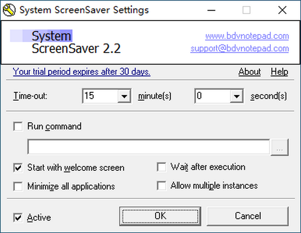 System ScreenSaver(系統(tǒng)屏幕保護(hù)程序)