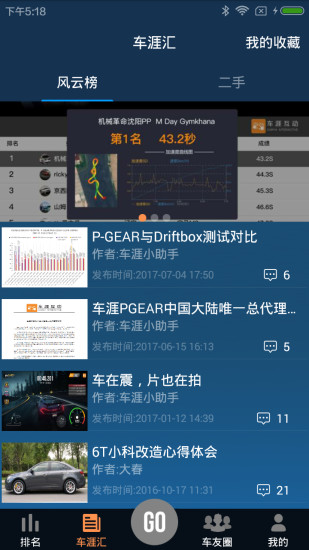 車涯汽車測速平臺