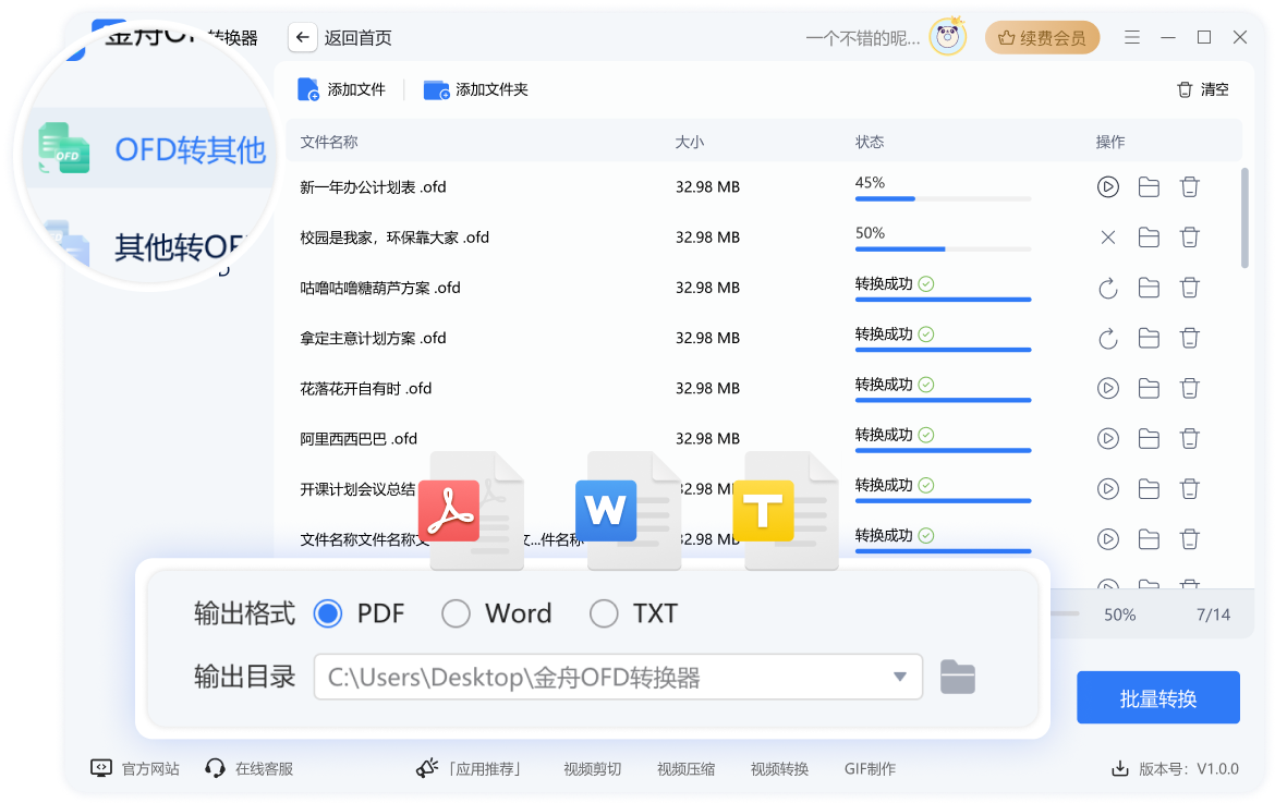 金舟OFD轉換器