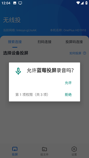 藍(lán)莓投屏