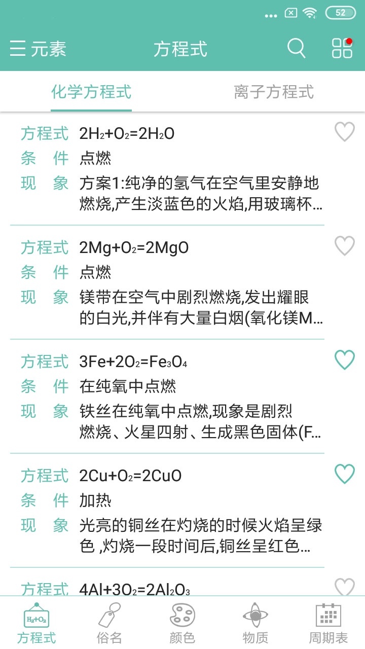 化學方程式2024