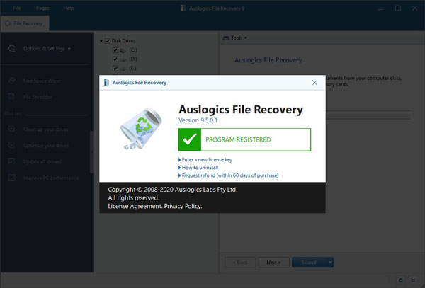 Auslogics File Recovery(數據恢復專家)