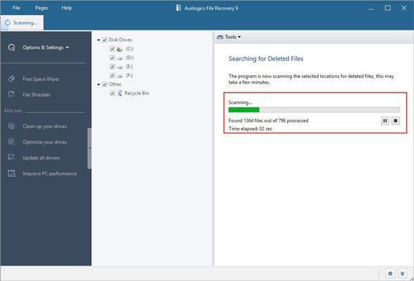 Auslogics File Recovery(數據恢復專家)