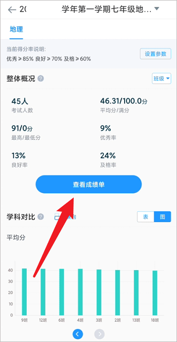 好分數教師版怎么查看學生成績2