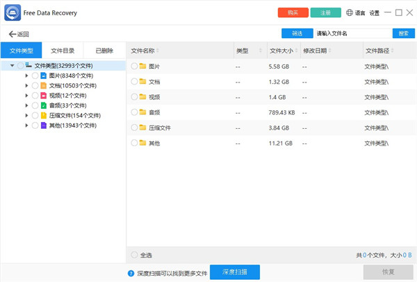 ThunderSoft Free Data Recovery(數據恢復軟件)全新版