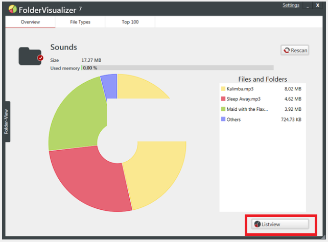 FolderVisualizer(硬盤空間分析工具)